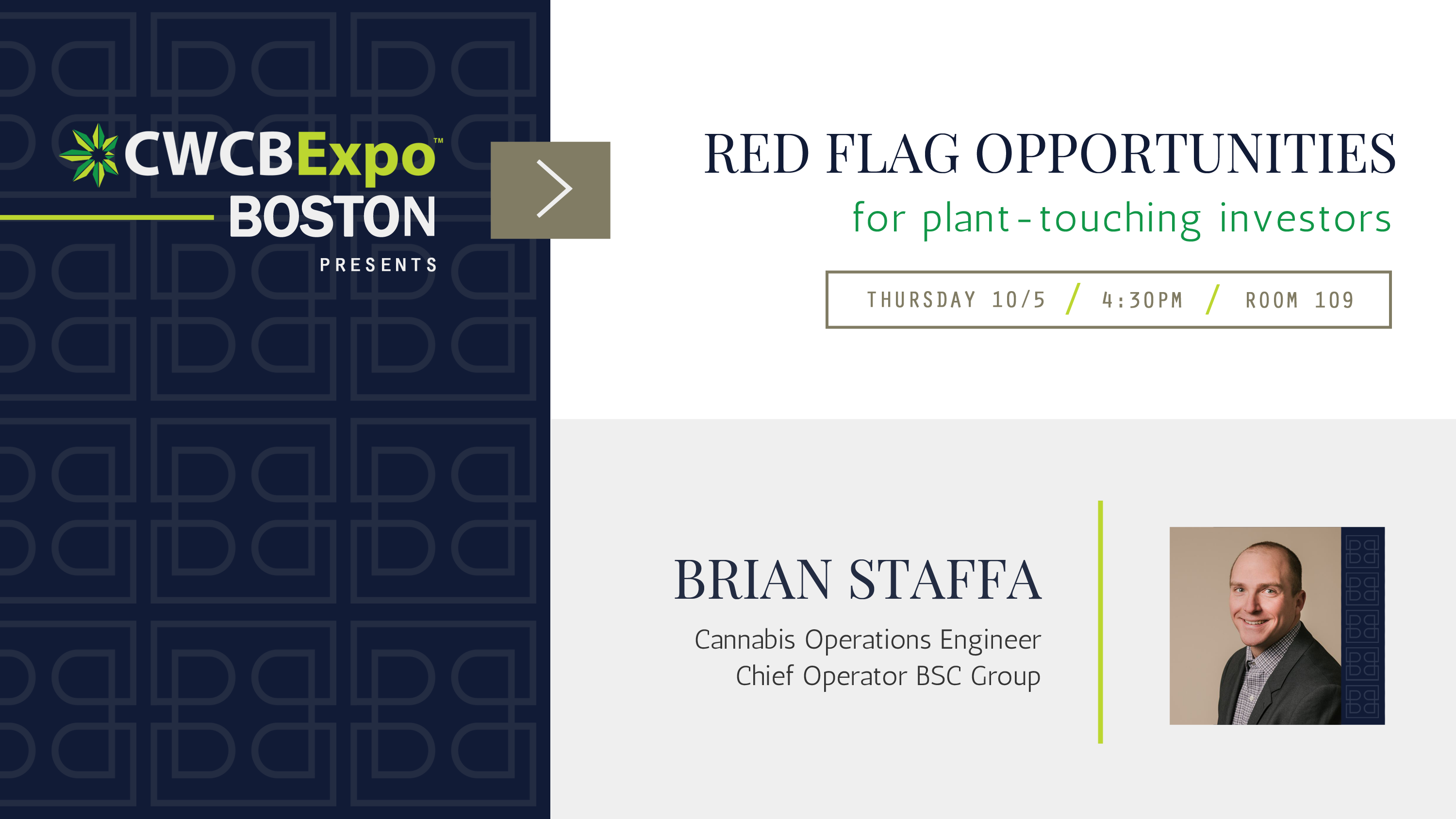 CWCB Boston Presentation: Red flag opportunities for plant-touching cannabis investors